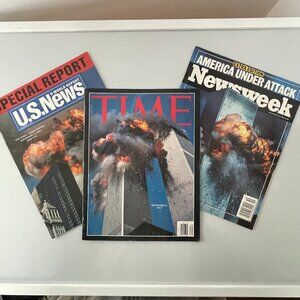 Lot of 3 Special Edition Magazines, Time, Newsweek and U.S. News  9/11 2001